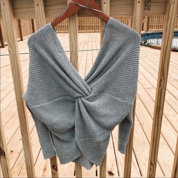 Vici Twisted Back Knot Sweater - Picture 7 of 7